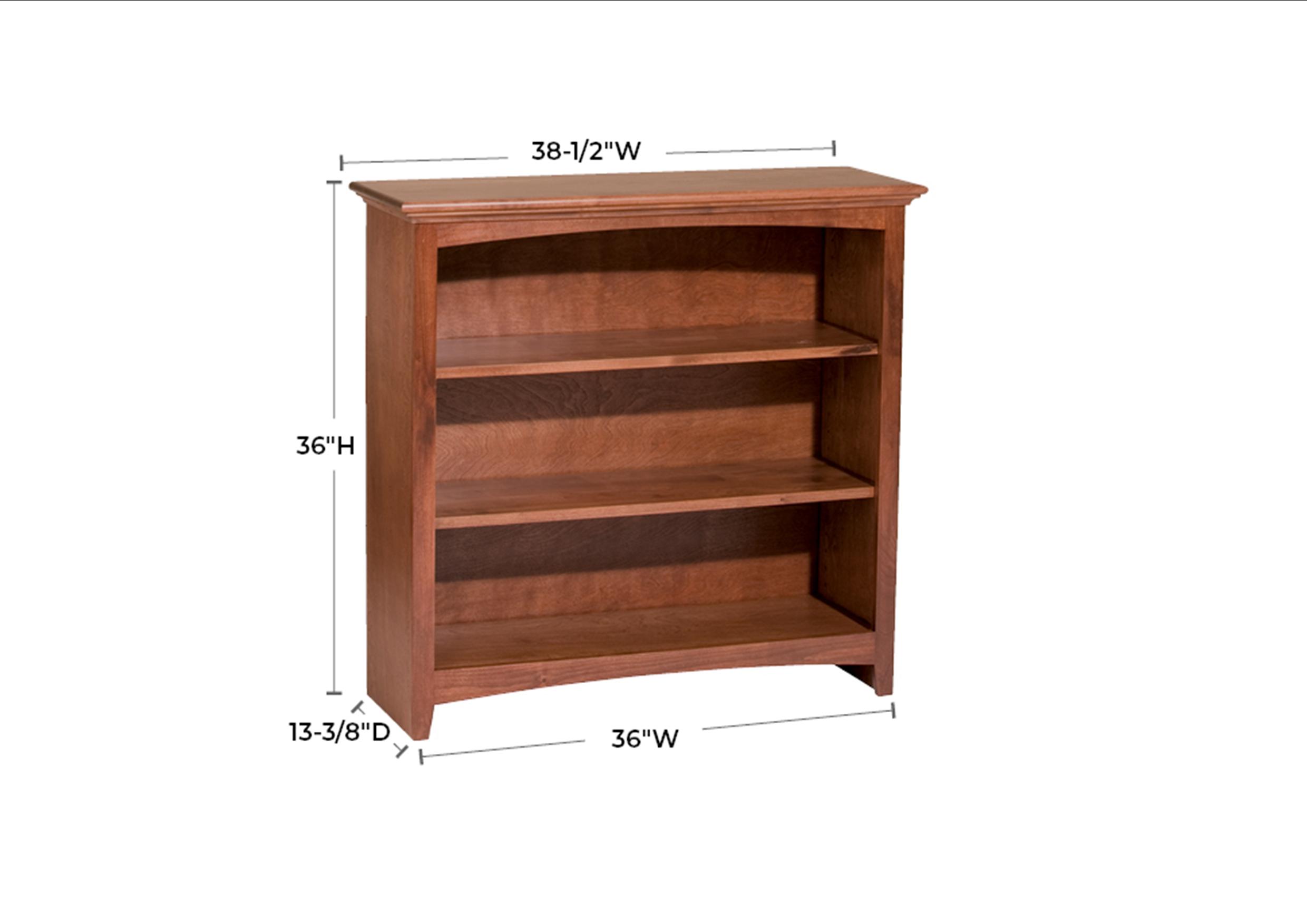 1541 36″×36″ Alder McKenzie Bookcase - Image 4