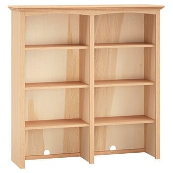 Mckenzie Alder Cabinet Hutch Top, 48 Inch Tall Bookcase Cabinet