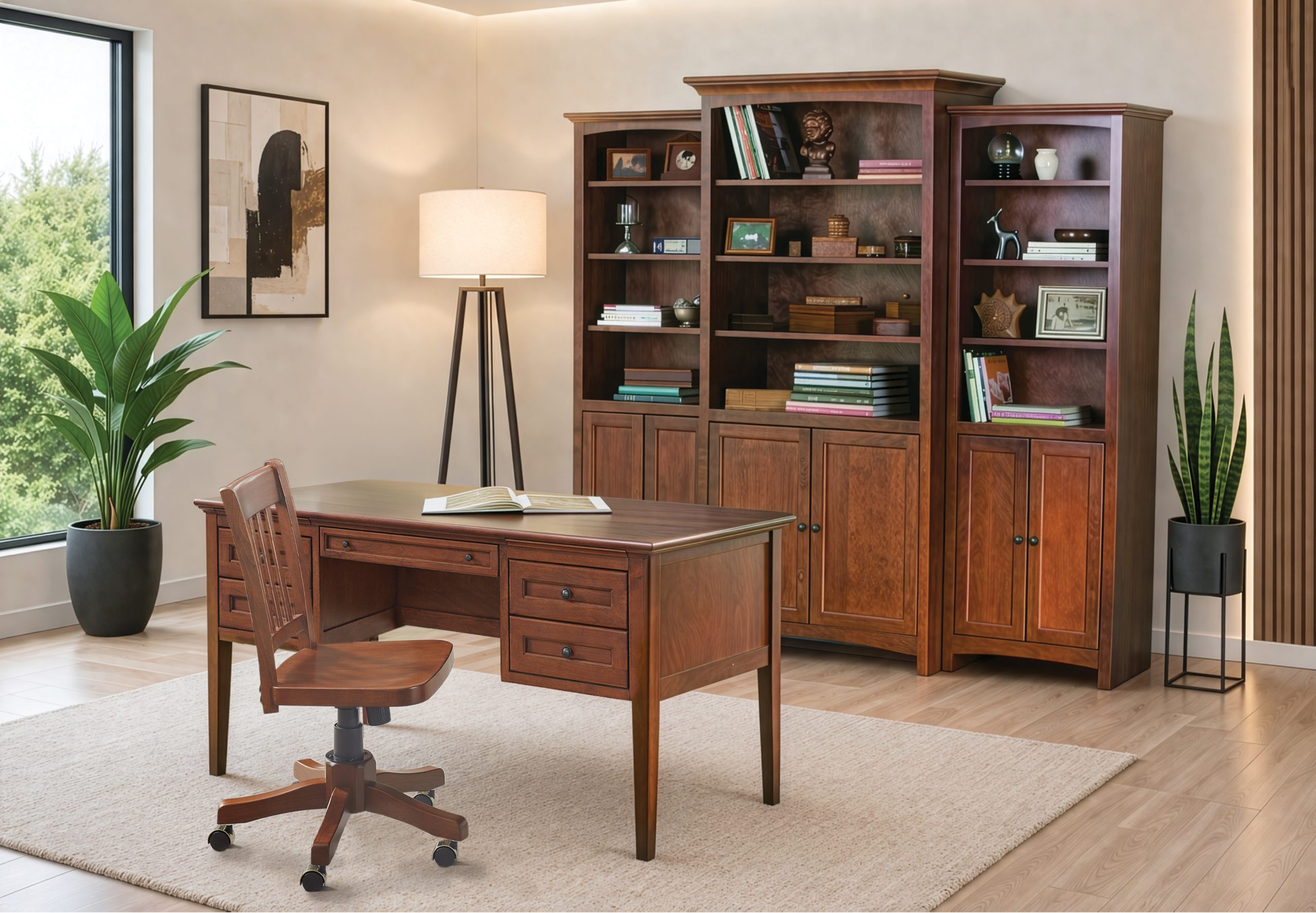 2401 4–Drawer McKenzie Desk - Image 12
