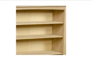 62472D 24" x 72" Alder Shaker Bookcase with Doors