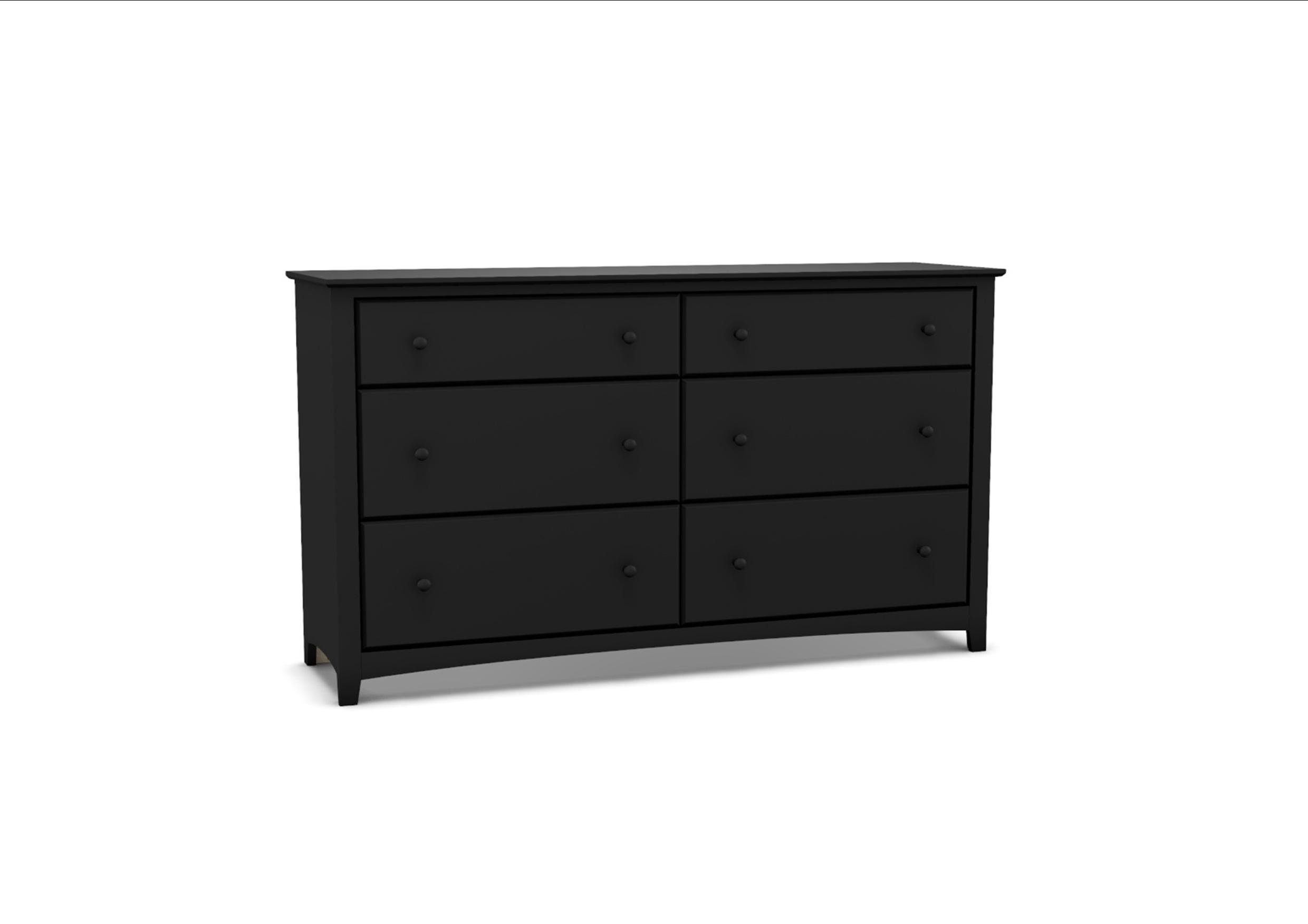 61081 Alder Shaker 6-Drawer Double Dresser | Concealed Storage