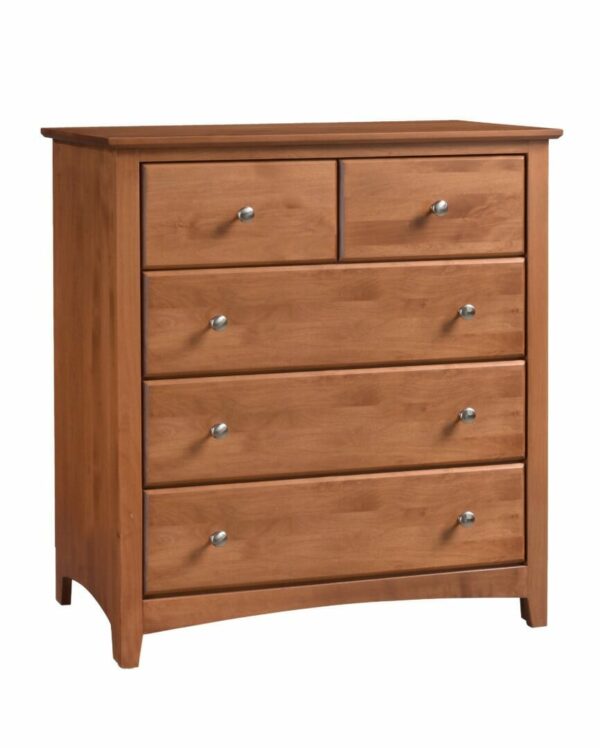 6125X Shaker 5-Drawer Chest (Wide) 5