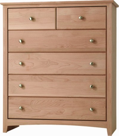 6126X Shaker 6-Drawer Chest (Wide) 2
