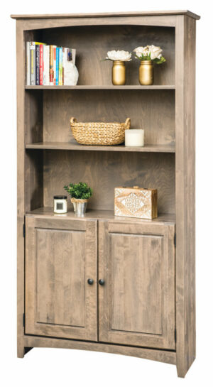 63672D 36 x 72 Shaker Bookcase with Doors