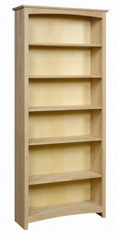 63684 36" x 84" Alder Shaker Bookcase 3