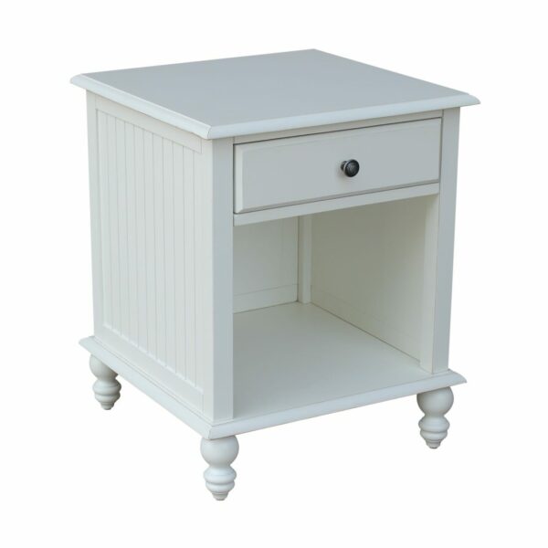 OT07-20E Cottage End Table in Beach White 20