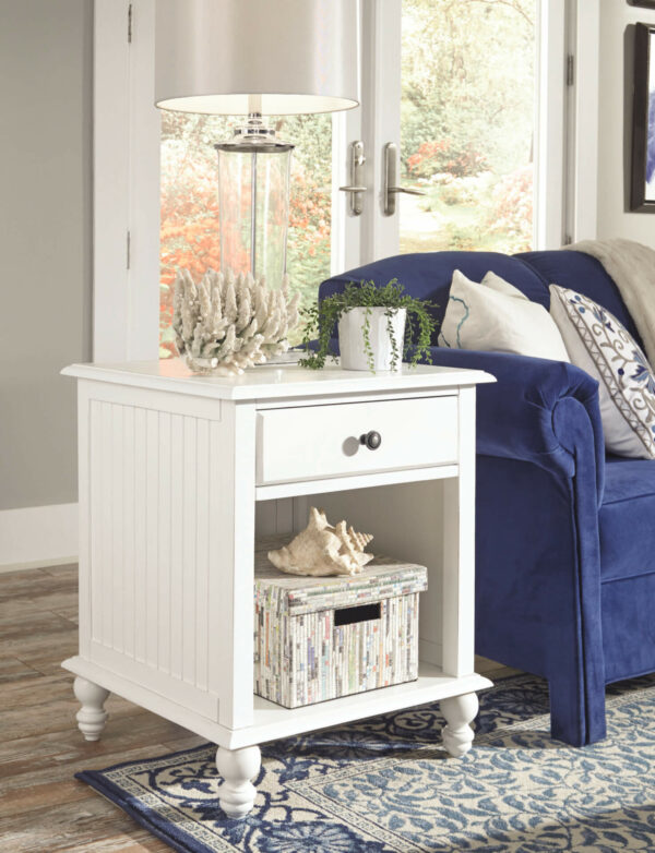 OT07-20E Cottage End Table in Beach White 21