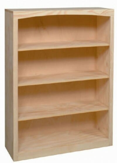 3648 Pine Bookcase 36" x 48" 9