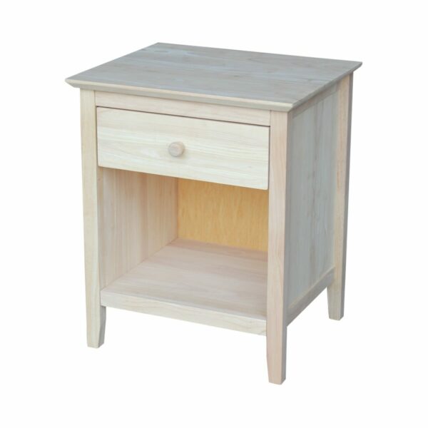 BD-8001 Brooklyn 1 Drawer Nightstand with Free Shipping 6