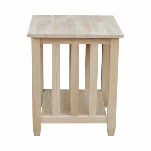 BJ6TE Mission End Table with Free Shipping 3