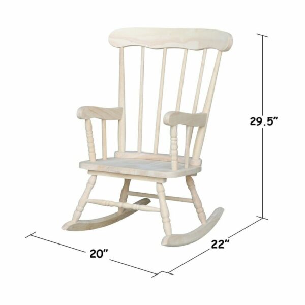 CR-2465 Child's Boston Rocker with Free Shipping 17