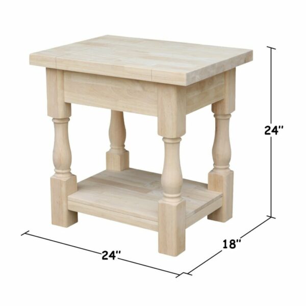 OT-17E Tuscan End Table with Free Shipping 3