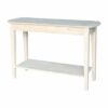 OT-5S Phillips Oval Sofa Table | Unfinished Furniture of Wilmington