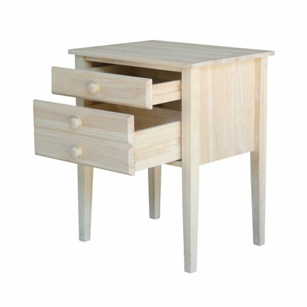 OT-66 Shaker Two Drawer Accent Table with Free Shipping 5