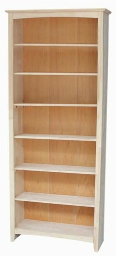 Sh 3228a 32 X 84 Tall Shaker Bookcase, 84 Inch Tall Bookcase White