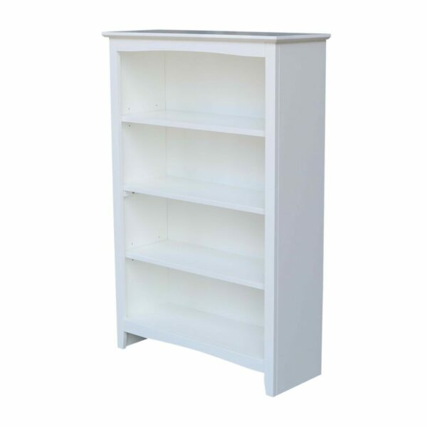 SH-3224A 32" wide x 48" tall Shaker Bookcase with Free Shipping 5