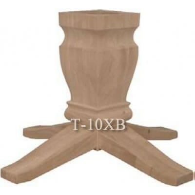 T-10XB 10" Square Pedestal for Extension Tables FREE SHIPPING 3