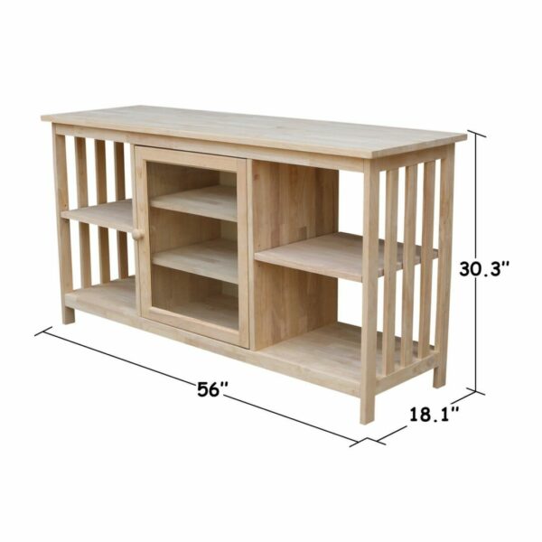 TV-58 56 inch wide Mission TV Stand with Free Shipping 3