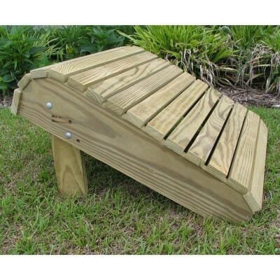 601-500SSRTA Ready-to-Assemble Weathercraft Pressure Treated Pine Ottoman/Footrest with Stainless Hardware 1