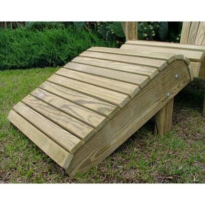601-500SS Assembled Weathercraft Pressure Treated Pine Ottoman/Footrest with Stainless Hardware 1