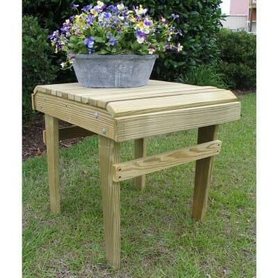 501-500SS Assembled Weathercraft Pressure Treated Pine Side table with Stainless Hardware 1