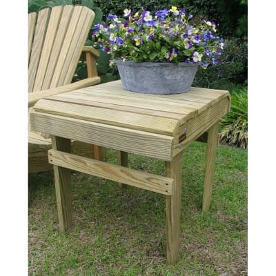 501-500SS Assembled Weathercraft Pressure Treated Pine Side table with Stainless Hardware 3