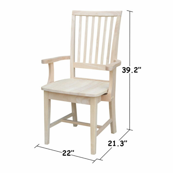 CI-265A Mission Arm Chair with Free Shipping 22