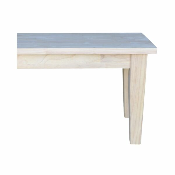 BE-72S 72" Wide Shaker Bench 9