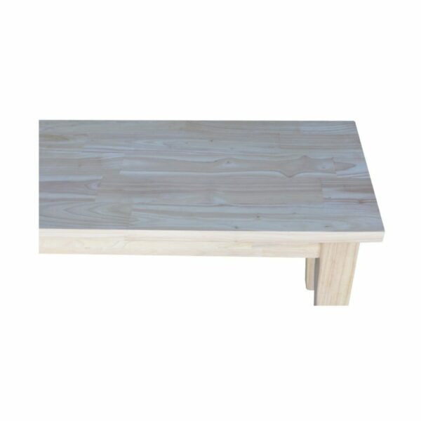 BE-72S 72" Wide Shaker Bench 43