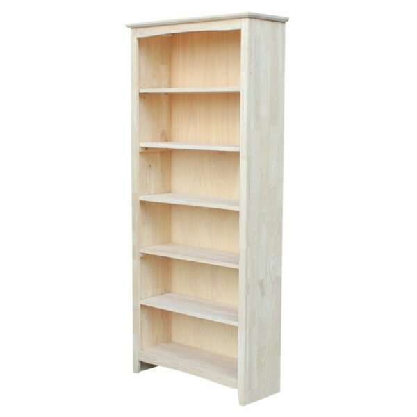 SH-3227A 32" X 72" Tall Shaker Bookcase with Free Shipping 12