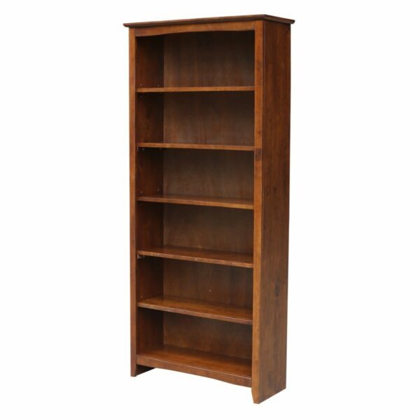 SH-3227A 32" X 72" Tall Shaker Bookcase with Free Shipping 3