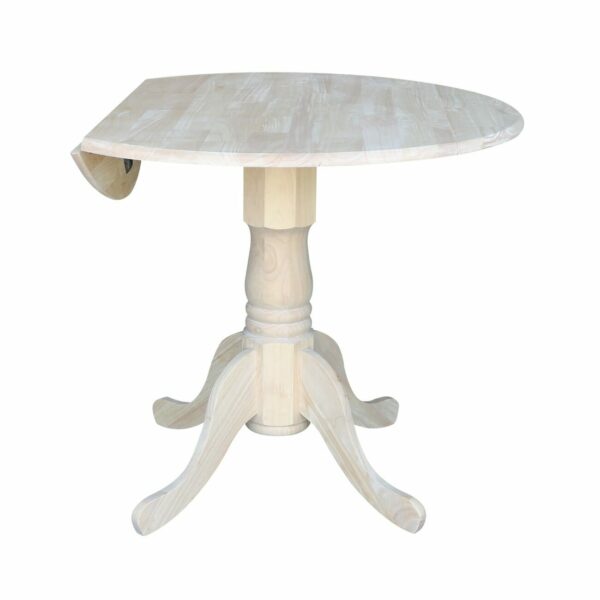 T-36DP 36 inch Round Drop Leaf Table 23