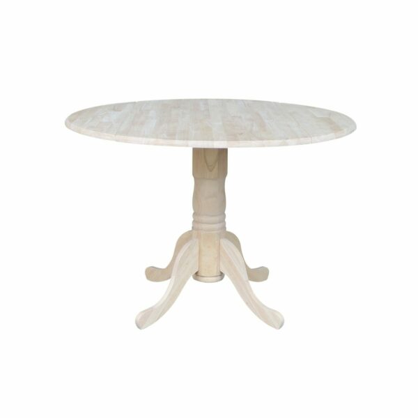 T-42DP 42" Round Drop Leaf Table 5