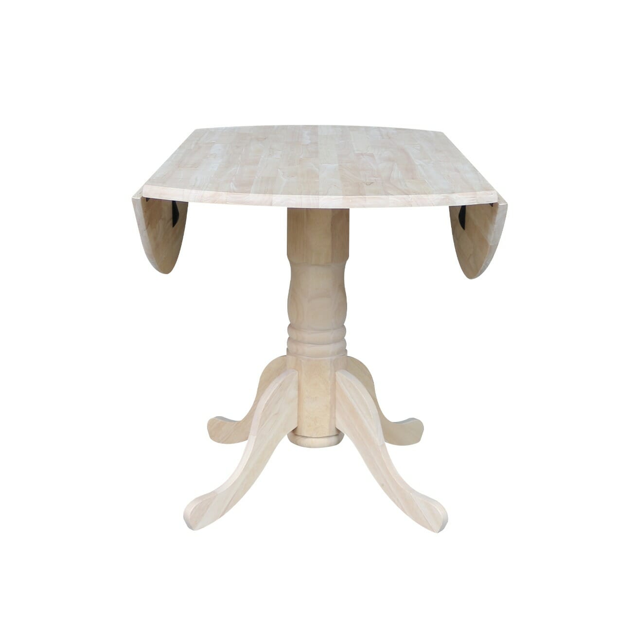 T-42DP 42" Round Drop Leaf Table 2