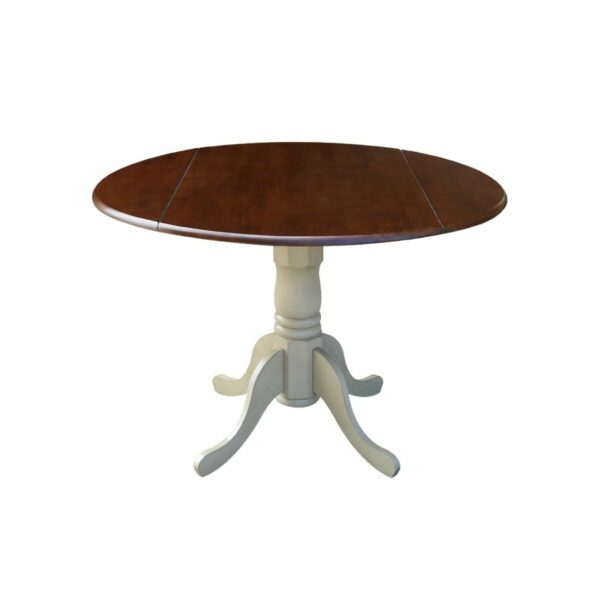T-42DP 42" Round Drop Leaf Table 11