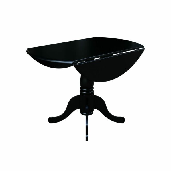T-42DP 42" Round Drop Leaf Table 7