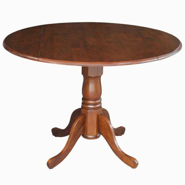 T-42DP 42" Round Drop Leaf Table 10