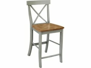 S-6132 X Back Counter Stool - Hickory & Stone