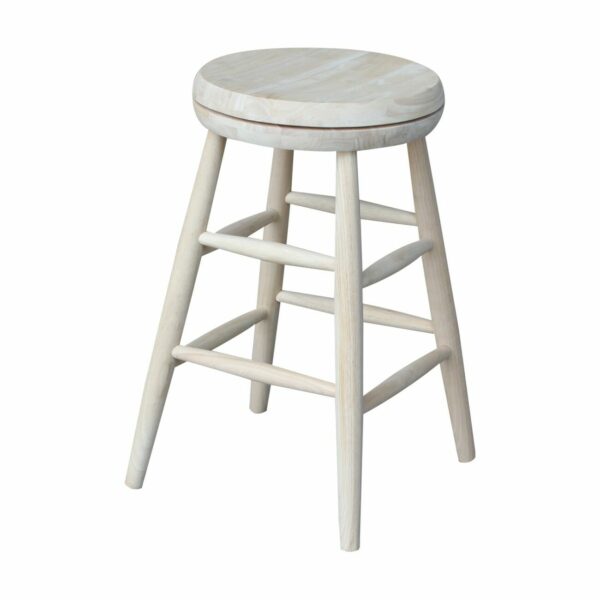 S-824SW 24" tall Scoop Seat Swivel Counter Stool 3