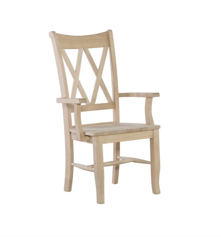 CI-20A Double X-Back Arm Chair | Unfinished Furniture of Wilmington