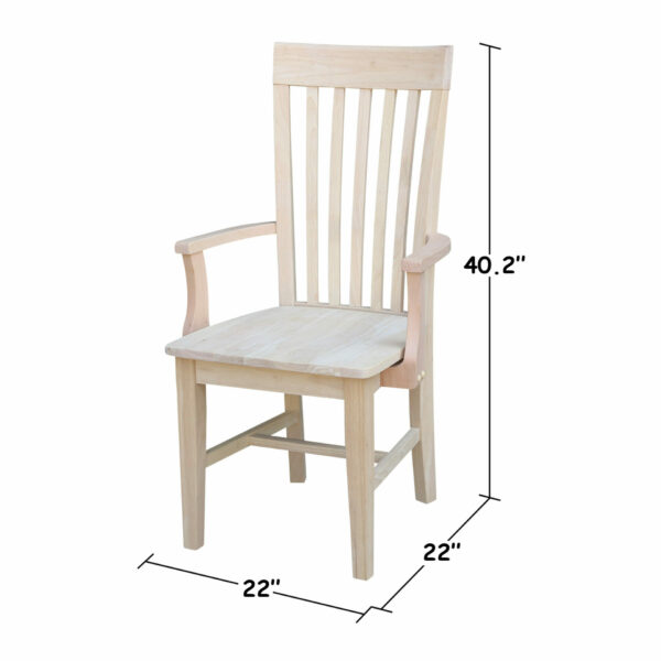 CI-465A Tall Mission Arm Chair with Free Shipping 18