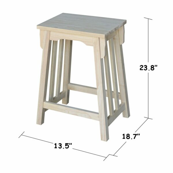 S-324 Mission Counter Stool W/FREE SHIPPING 23