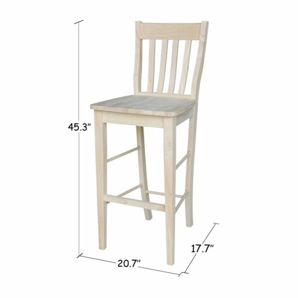 S-6163 30" Cafe Barstool with FREE SHIPPING 1