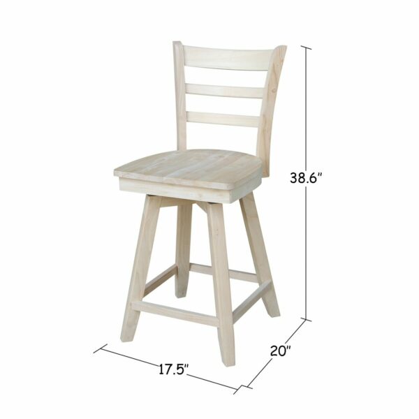 S-6172SW Emily Swivel Counter Stool with FREE SHIPPING 3
