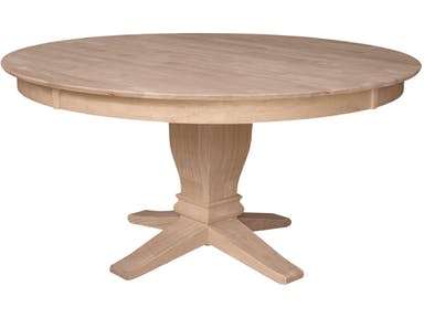 T 60rt 60 Solid Round Create A Table, Unpainted Dining Table And Chairs