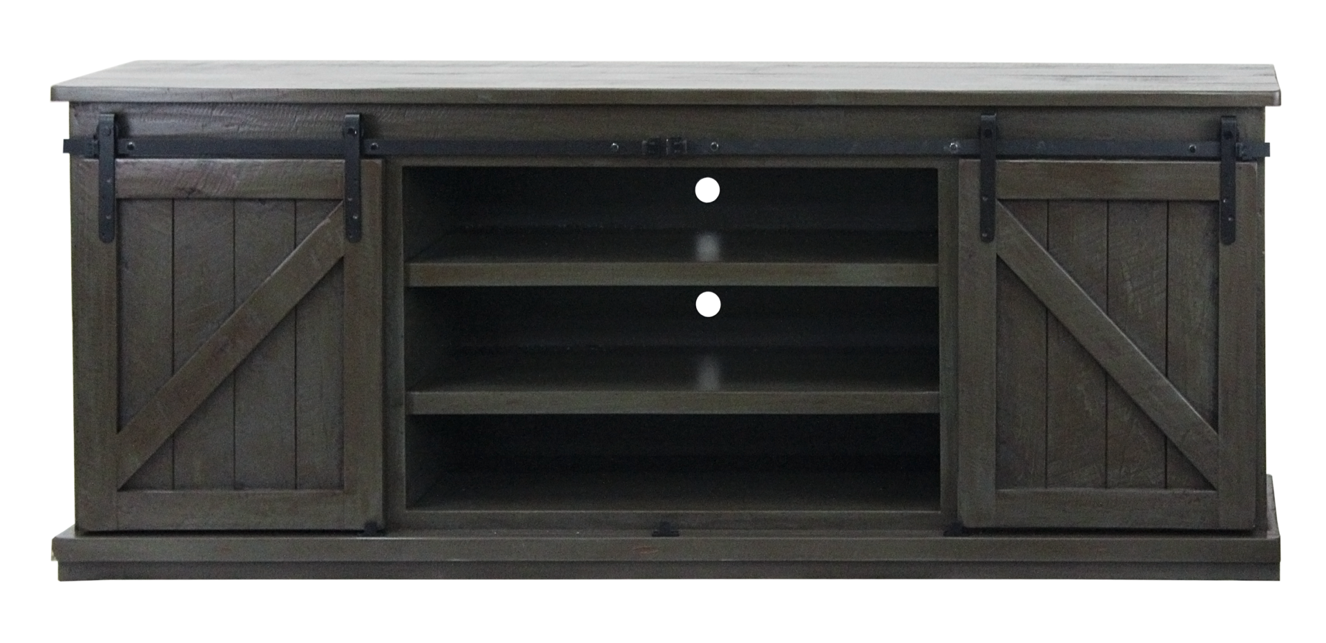 33580 Rustic 82" Wide Provincial TV Stand 3