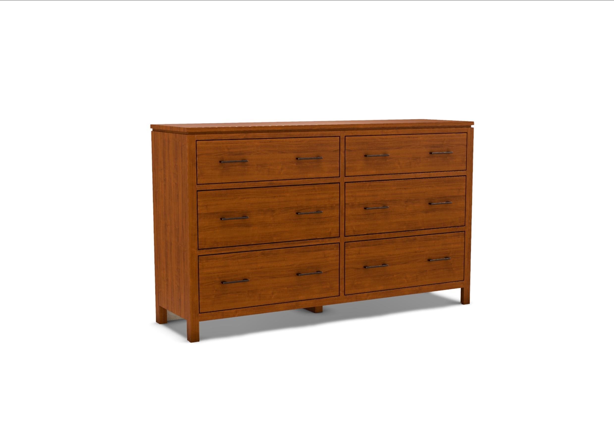 63061 Alder Two West 6 Drawer Dresser | Unfinished Furniture of Wilmington 63061 Alder Two West 6 Drawer Dresser | Unfinished Furniture of Wilmington