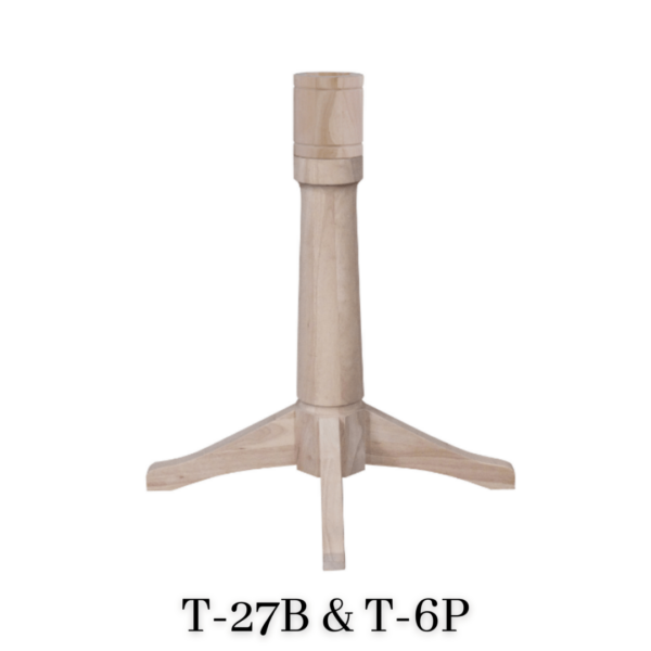 T-27B-6P Parawood 6 inch Diameter Transitional Pedestal with Extension with FREE SHIPPING 1