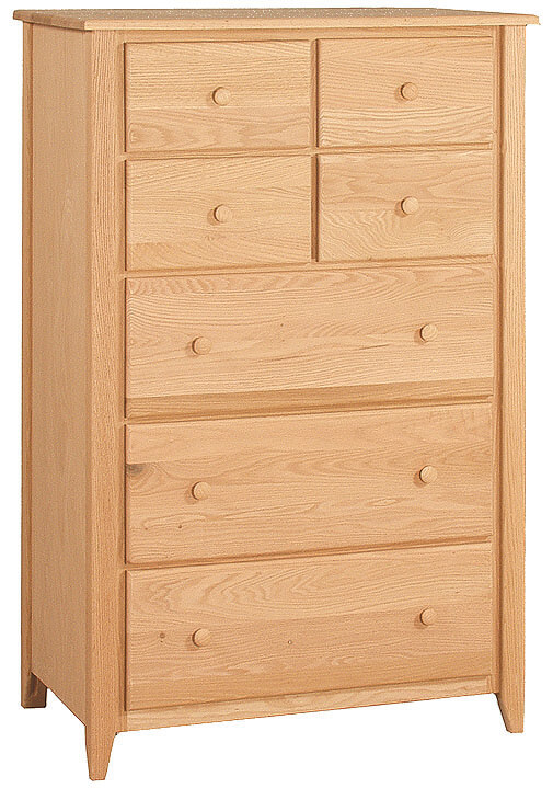 Woodcraft Shaker Seven Drawer Chest with Deep Drawers 1