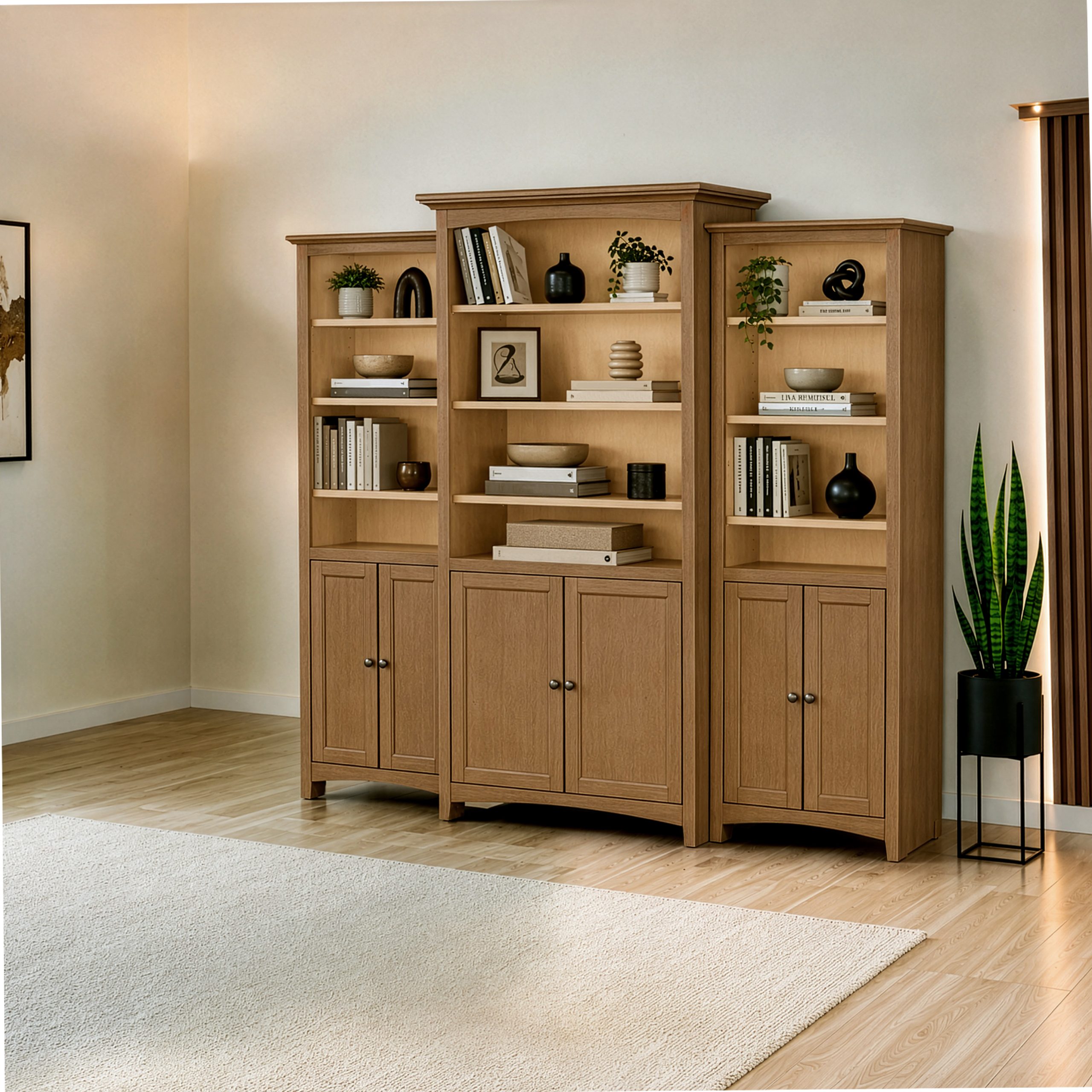 1611 Alder McKenzie Center Wall Unit with Lower Doors - Image 8